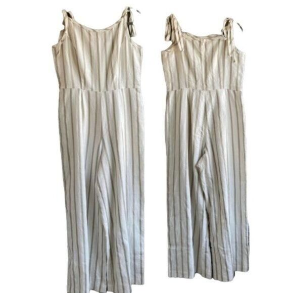 J. Peterman Monte Carlo Linen Tie Jumpsuit 12 - Picture 2 of 6